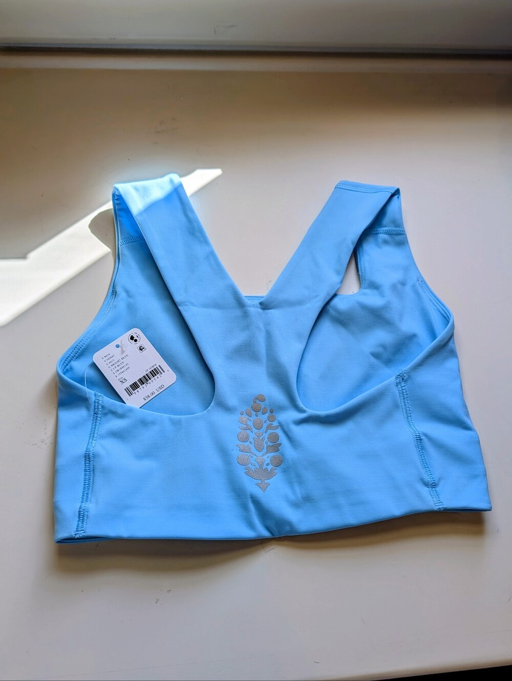 NWT FP Movement Win Win Sports Bra Bright Blue XS Free People Crop Tank